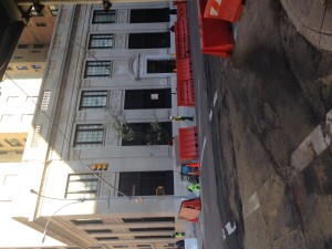 The Apple Store at 940 Madison avenue continues to be built out amid worries of neighbors.